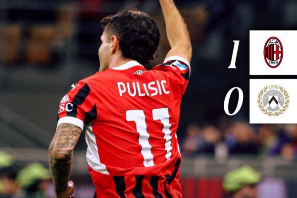  میلان ۱ - اودینزه ۰؛ حفظ رده دوم جدول سری آ برای روسونری