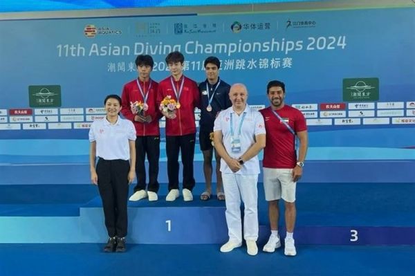  شیرجه قهرمانی آسیا  واژیر به اولین مدال انفرادی ایران رسید