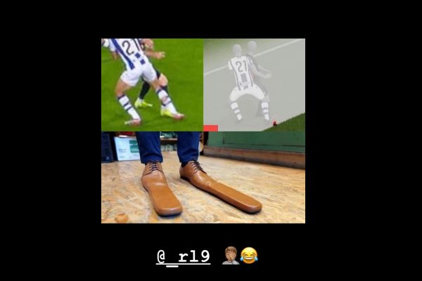  عکس؛ شوخی رافینیا با آفساید جنجالی لواندوفسکی