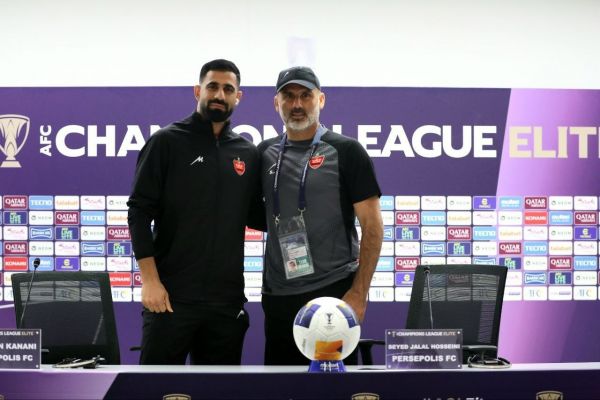  گزارش تصویری  نشست خبری سیدجلال حسینی و حسین کنعانی پیش از دیدار با الریان