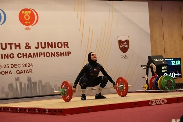  وزنه‌برداری نوجوانان آسیا  آلما حسینی روی سکوی سوم آسیا ایستاد