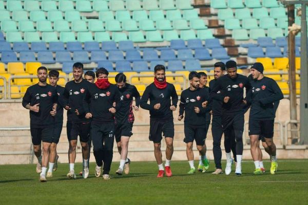  تمرین متنوع سرخپوشان در ورزشگاه شهید کاظمی