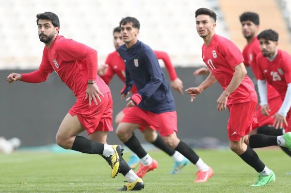  تمرین سبک تیم ملی فوتبال جوانان ایران در امارات