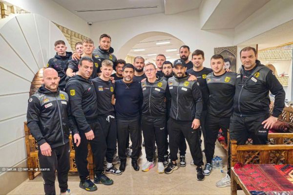  حضور تیم کشتی آزاد آلمان در کمپ تیم‌های ملی و دیدار با علیرضا دبیر