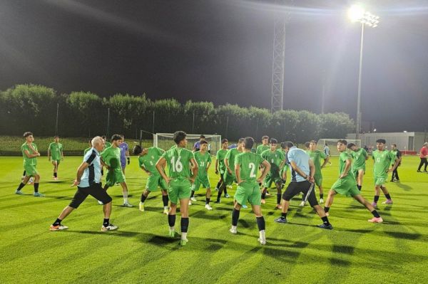  برگزاری اولین تمرین تیم ملی نوجوانان در هوای سرد کویت