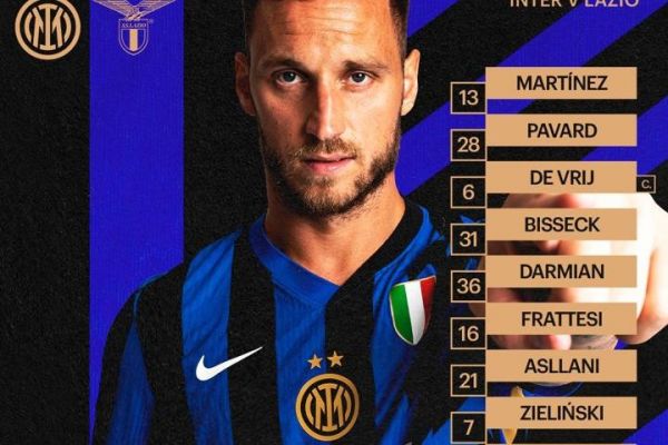  ترکیب اینتر - لاتزیو  طارمی در ترکیب اصلی