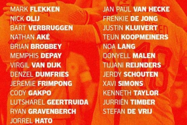 لیست تیم ملی هلند برای ۱ ۴ نهایی لیگ ملتهای اروپا