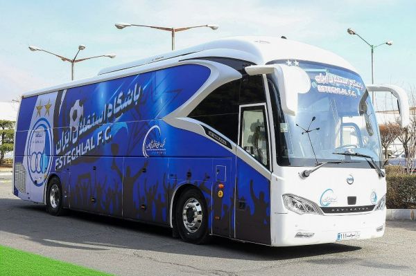  رونمایی از اتوبوس اختصاصی استقلال در آستانه بازی امروز برابر النصر