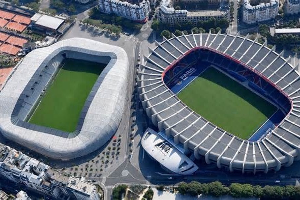  فاصله جالب ورزشگاه دو باشگاه شهر پاریس