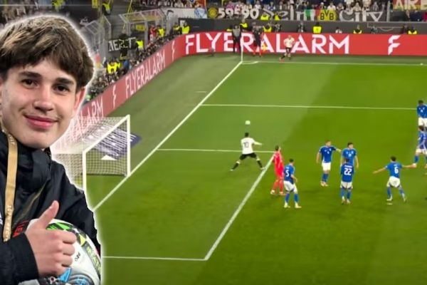 عکس؛ تجلیل آلمانیها از توپ جمع کنی که عامل گلشان بود