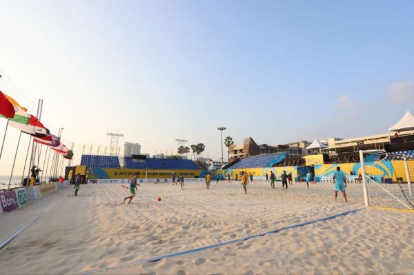  گزارش تصویری  گرم کردن ساحلی‌بازان پیش از بازی با بحرین