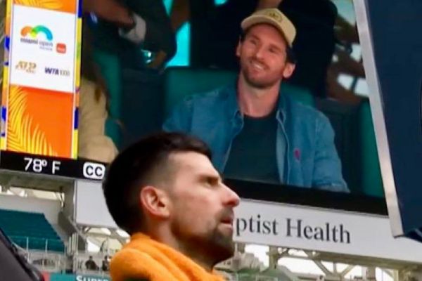  ذوق زدگی ستاره تنیس جهان از حضور لیونل مسی در تنیس مسترز میامی