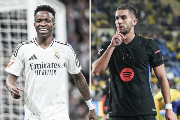  بدون پنالتی‌ها، مهاجم بارسلونا بیشتر از وینیسیوس گل زده است