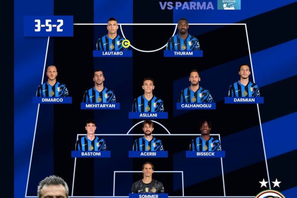  ترکیب اینتر برای دیدار مقابل پارما  طارمی همچنان مصدوم
