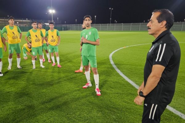 برگزاری آخرین تمرین تیم ملی نوجوانان پیش از بازی با عمان