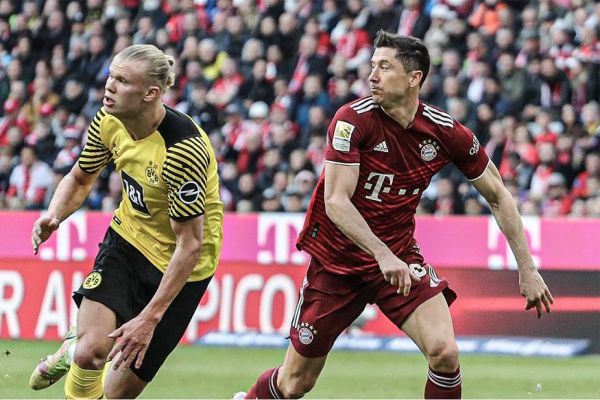  وقتی هالند و لواندوفسکی در درکلاسیکر با هم روبرو می‌شدند  عکس