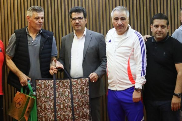  گزارش تصویری  مراسم خداحافظی ساوو میلوشویچ با اعضای تیم نساجی