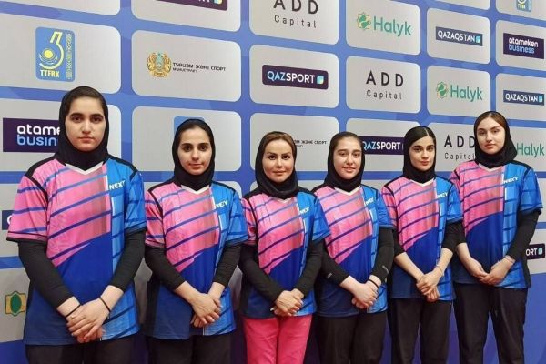 پیروزی تنیس روی میز دختران ایران مقابل قزاقستان