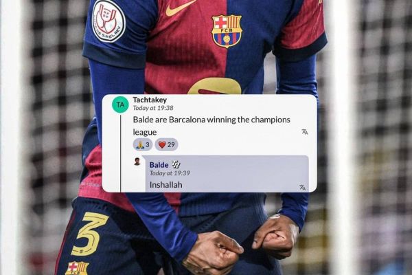 انشاءالله گفتن بازیکن بارسلونا درباره فتح لیگ قهرمانان اروپا