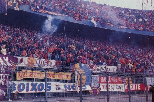 حضور جنجالی اولتراهای ممنوعه بارسلونا در فینال کوپا دلری