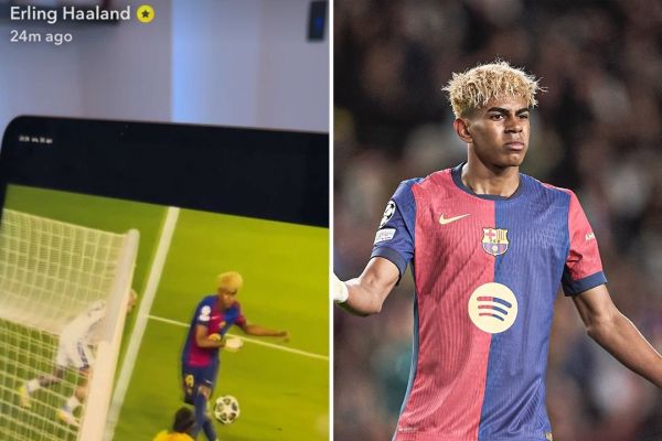 هالند و تمجید از بازی یامال مقابل اینتر