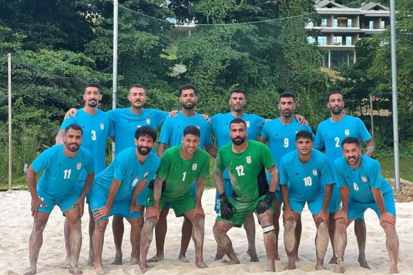  تیم ملی فوتبال ساحلی مقابل موریتانی قرمزپوش شد