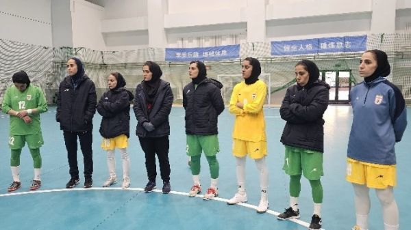 یک دقیقه سکوت در تمرین تیم ملی فوتسال بانوان