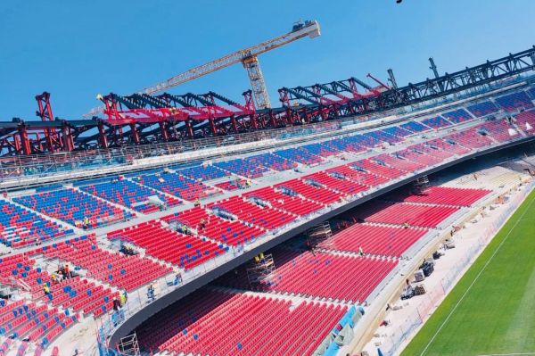 عکس؛ آخرین وضعیت ورزشگاه نیوکمپ؛ شروع فاز جدید