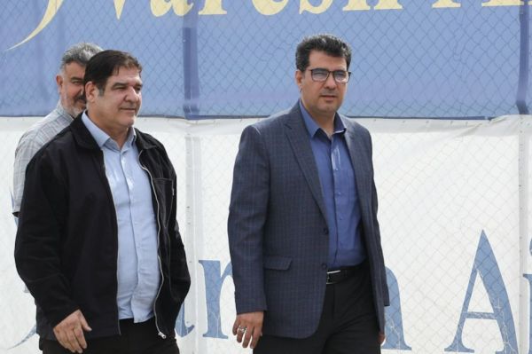  گزارش تصویری  معارفه رضا مهاجری در تمرین نساجی