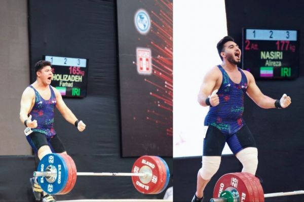  علیرضا نصیری قهرمان وزنه‌برداری جوانان جهان شد  قلی زاده نایب قهرمان