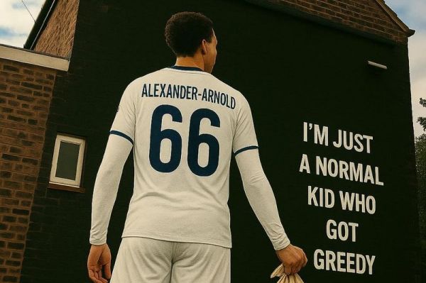 نقاشی اعتراضی هوادارن لیورپول برای ستاره جداییطلب