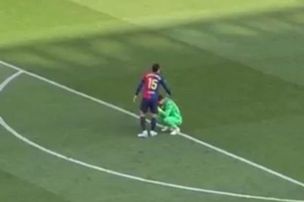  عکس؛ گریه بازیکن بارسلونا با وجود برد مقابل رئال مادرید