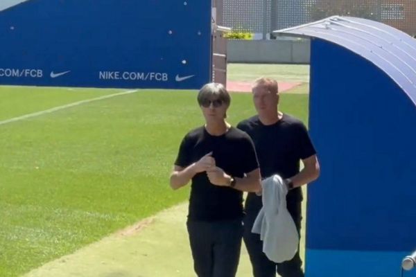  عکس؛ حضور یواخیم لوو در تمرینات بارسلونا