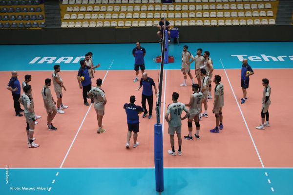  گزارش تصویری  تمرین تیم ملی والیبال، شنبه 27 اردیبهشت