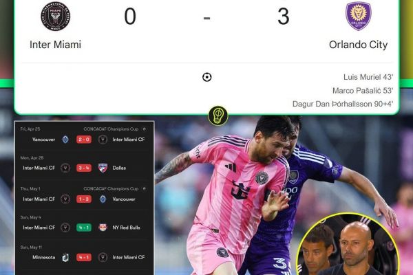  شکست سنگین اینترمیامی در شب حضور مسی؛ بحران ادامه دارد