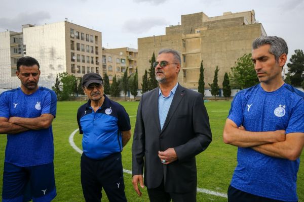 حضور نظری جویباری در کمپ حجازی جلالی با استقلال تمرین کرد