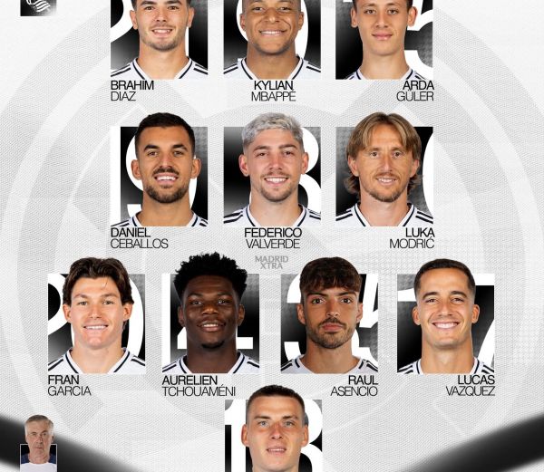  ترکیب رئال مادرید مقابل رئال سوسیداد؛ آخرین ترکیب آنچلوتی در رئال مادرید