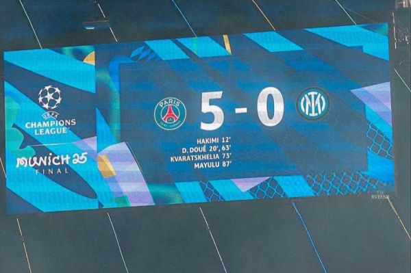 فروپاشی تاریخی در مونیخ؛ اینتر و سنگینترین شکست تاریخ فینال لیگ قهرمانان اروپا