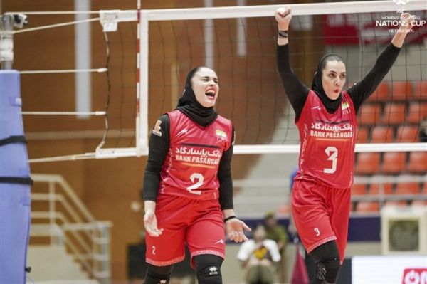  برتری تیم ملی والیبال زنان ایران مقابل نیوزیلند
