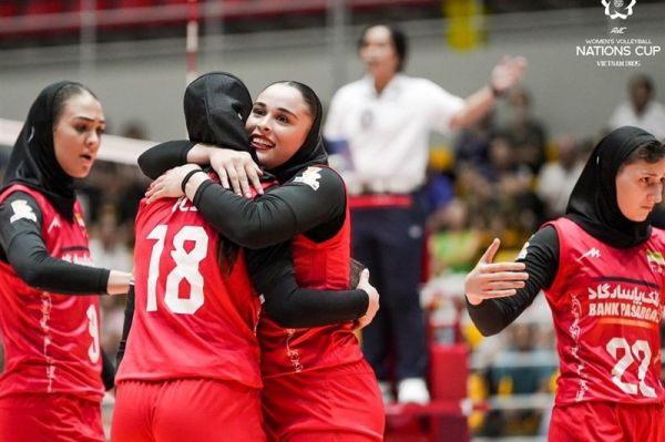  سومین پیروزی متوالی بانوان ایران در والیبال جام ملت‌های آسیا