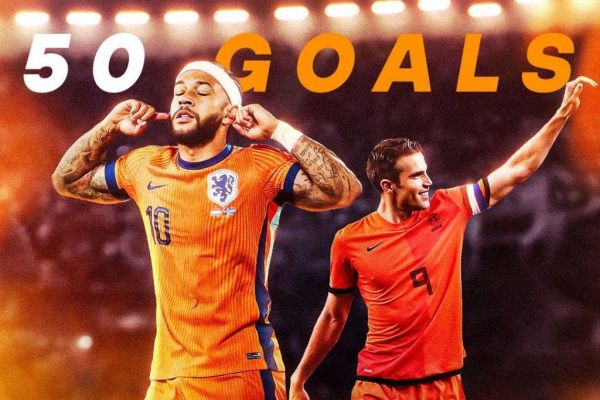 رکورد تاریخی در خط حمله لالههای نارنجی؛ ممفیس دیپای، برترین گلزن تاریخ تیم ملی هلند شد