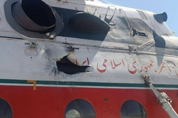  آسیب بالگرد امدادی هلال‌احمر در پی حمله وحشیانه رژیم صهیونیستی