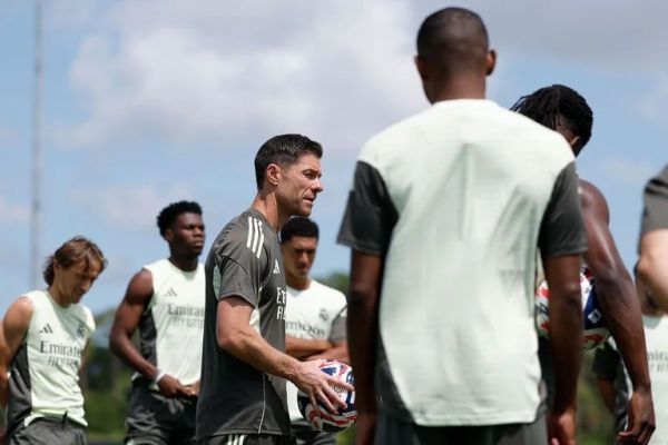 عکس؛ پهپاد ویژه ژابی آلونسو در تمرین رئال مادرید