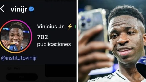  توضیح خواستن رئال مادرید از وینیسیوس بابت صفحه اینستاگرامش
