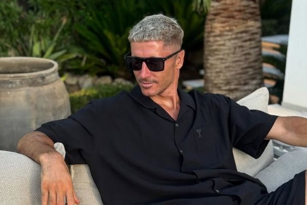 عکس؛ رابرت لواندوفسکی با مدل موی جدید