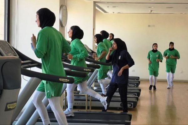  تمرین ریکاوری بانوان ملی‌پوش پس از بازی با سنگاپور