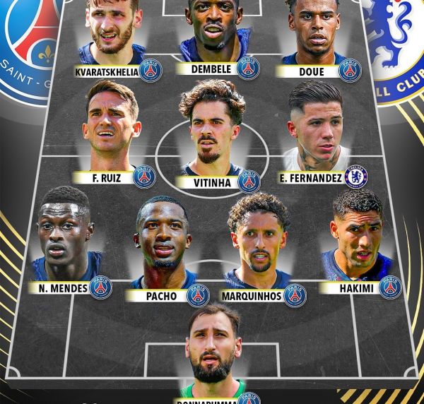  ترکیب منتخب چلسی و پاریسن ژرمن در سال 2025