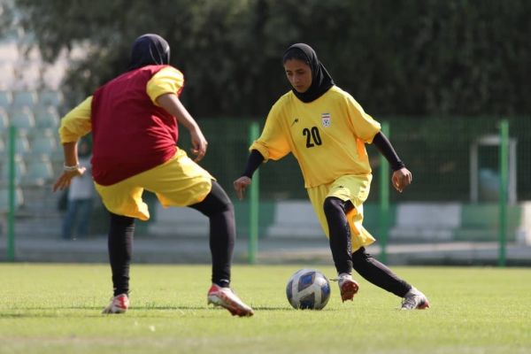تمرین تاکتیکی تیم ملی زیر ۲۰ سال دختران