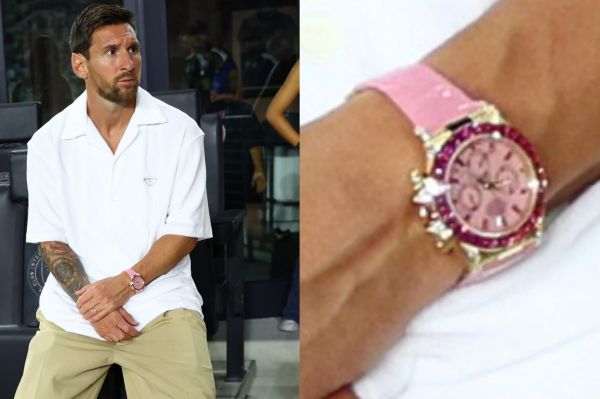  ساعت یک میلیون دلاری و صورتی رنگ لیونل مسی