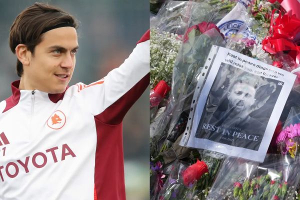  ادای احترام دیبالا و رانیری به ژوتا با حضور در آنفیلد